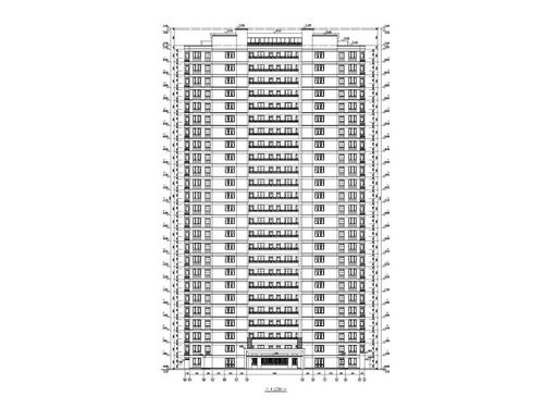 高层住宅建筑施工图CAD2021